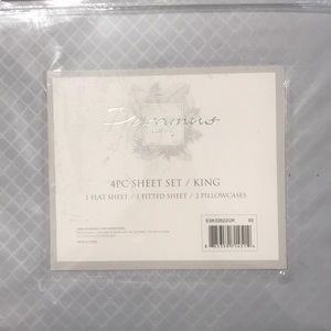 King 4pc sheet set